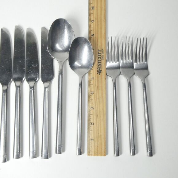 Hampton Silversmiths Ritz Flatware Lot 11pcs Stainless Forks Spoons Knives - Picture 5 of 8